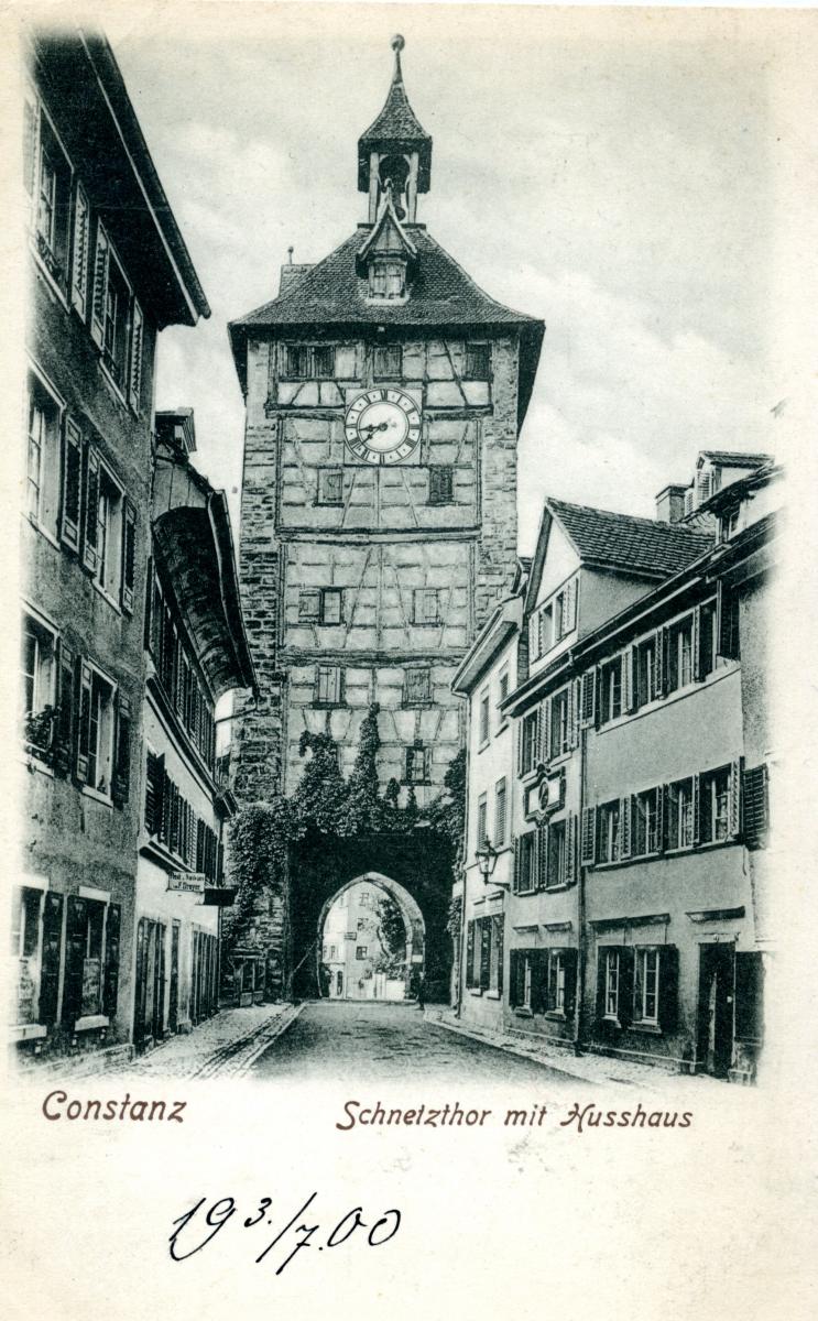 Das Konstanzer Haus „Zum Schaffberg“ – Die ehemalige Herberge für Jan Hus und heute Hus-Haus.<br/>Sonderausstellung 100 Jahre Hus-Haus Konstanz