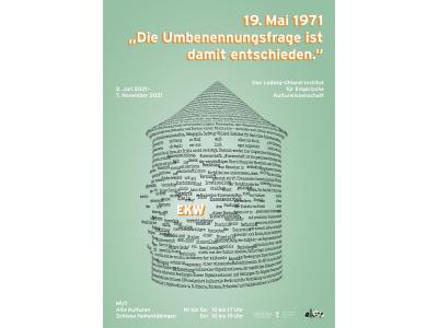 19. Mai 1971. „Die Umbenennungsfrage ist damit entschieden.“